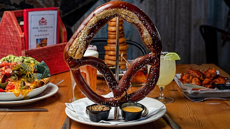 Bavarian giant pretzel appetizer